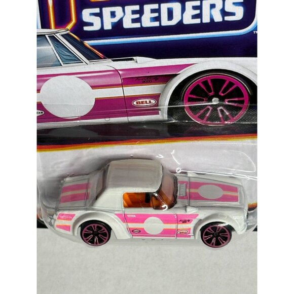 Hot Wheels Neon Speeders Datsun Fairlady 2000 Pink White Diecast Car NOC 2025 - Picture 2 of 5